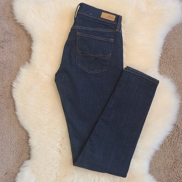 Polo Ralph Lauren The Tompkins Skinny Dark Wash Jeans -NWOT - Picture 1 of 10